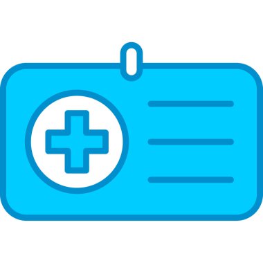 Web kullanımı için Tıbbi Kimlik Basit Vektör Simgesi