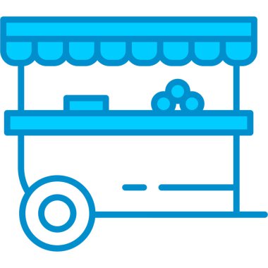 Web kullanımı için Gıda Standı Basit Vektör Simgesi