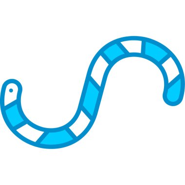 Web Kullanımı İçin Solucan Basit Vektör Simgesi