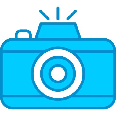 Web kullanımı için Fotoğraf Kamerası Basit Vektör Simgesi