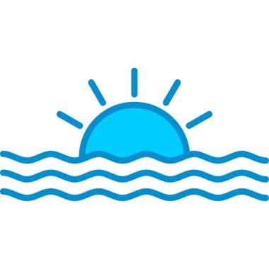 Web kullanımı için Günbatımı Basit Vektör Simgesi