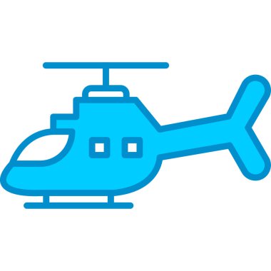 Web kullanımı için Helikopter Basit Vektör Simgesi