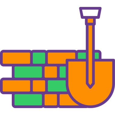 golf ikonu vektör illüstrasyonu