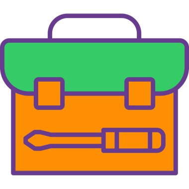 çanta çanta dosya simgesi doldurulmuş taslak biçimi