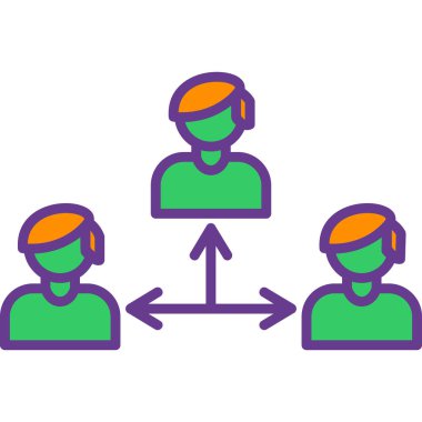 Müşteri servisi vektör simgesi