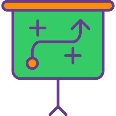Tahta tahtası simgesi doldurulmuş ana hatlar biçiminde