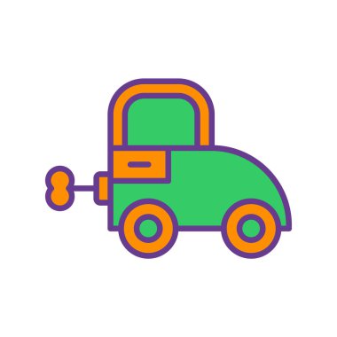 Bir kamyon simgesinin vektör çizimi