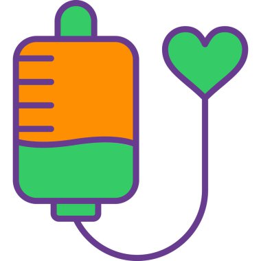 kalp ikonu, modern vektör illüstrasyon tasarımı