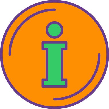 Bilgi. Web simgesi basit illüstrasyon