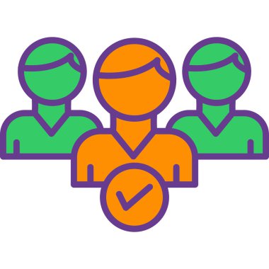 İnsan simgesinin vektör illüstrasyonu