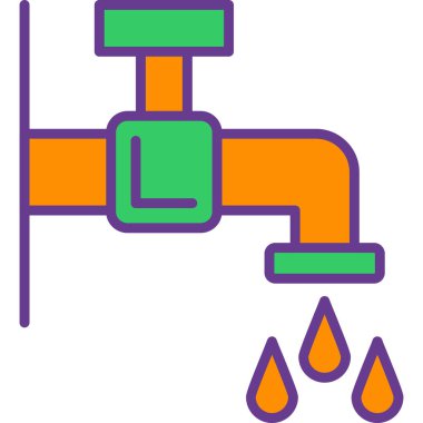 Bir gaz simgesinin vektör illüstrasyonu