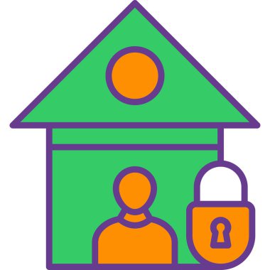 ev simgesi, vektör illüstrasyonu