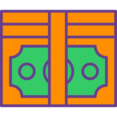 Bir bina simgesinin vektör illüstrasyonu