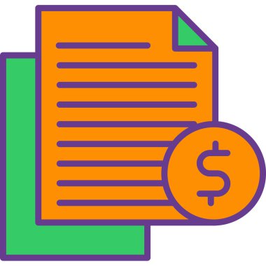 fatura belgesi vektör illüstrasyonu