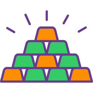 Bir piramit simgesinin vektör çizimi