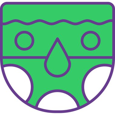 maske koruma simgesi - ana hat biçiminde