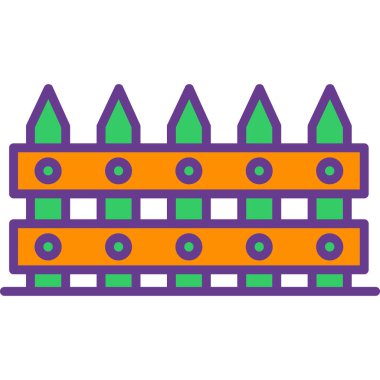 Kek. Web simgesi basit illüstrasyon