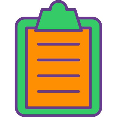 Belge. Web simgesi vektör illüstrasyonu