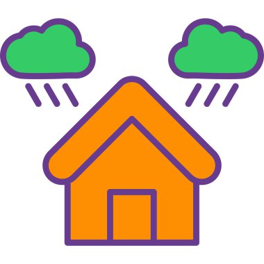 Ev. Web simgesi basit tasarım