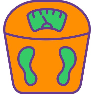 Bir karikatür yemeğinin vektör çizimi