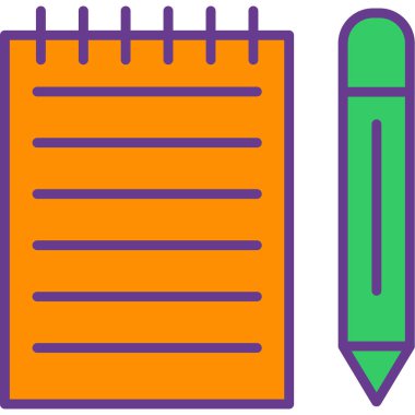 not defteri simgesi vektör illüstrasyonuName