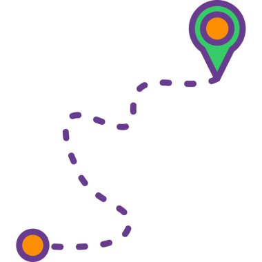 Harita işaretleyici vektör illüstrasyonuName