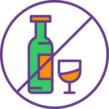 doldurulmuş alkol ikonu yok - taslak biçimi