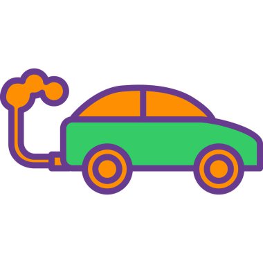 Araba elektrikli araba ikonu. beyaz üzerinde izole edilmiş elektrikli araba vektör simgesi çizgisi