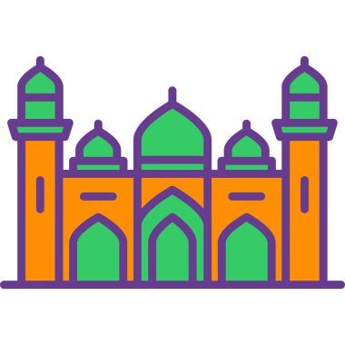 Cami simgesi vektör illüstrasyonu