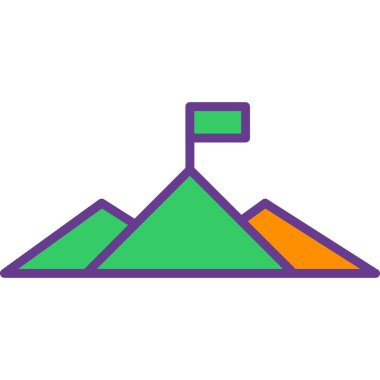 dağ ikonu vektör illüstrasyonu