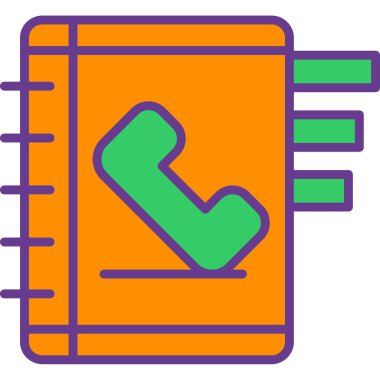 Telefonunuz var. Web simgesi basit illüstrasyon