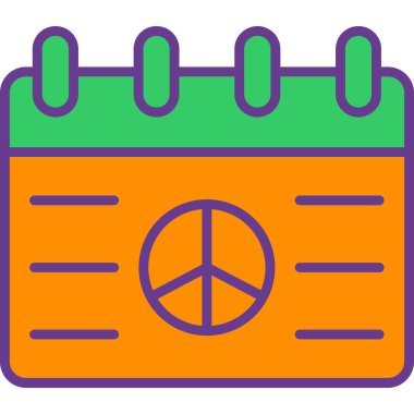 Takvim. Web simgesi basit illüstrasyon