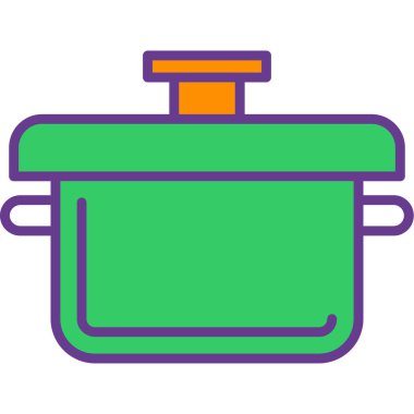 Elektrikli su ısıtıcısı simgesi, anahat stili