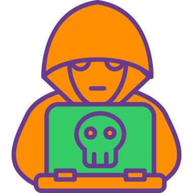 Hacker hacker simgesi ana hatlarıyla