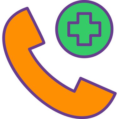 Telefonunuz var. Web simgesi basit illüstrasyon