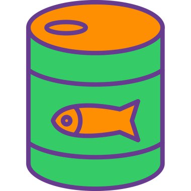 Balık. Web simgesi basit illüstrasyon