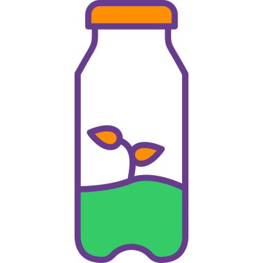 Şişe. Web simgesi basit illüstrasyon