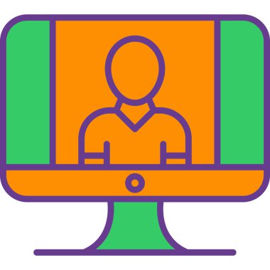 İnsan simgesinin vektör illüstrasyonu