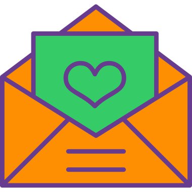 Zarf. Web simgesi basit illüstrasyon