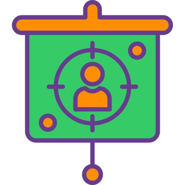 Modern bir simgenin vektör illüstrasyonu