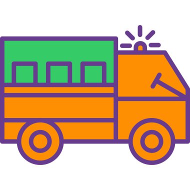 Kamyon. Web simgesi basit illüstrasyon