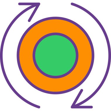 Dairesel bir resmin vektör çizimi