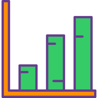 grafik ikonu vektör illüstrasyonu