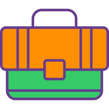 Çanta. Web simgesi basit tasarım