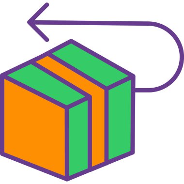 Kutu. Web simgesi basit illüstrasyon