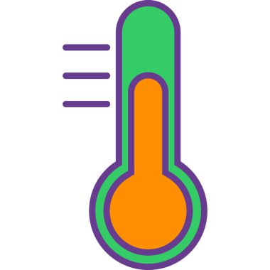 Sıcaklık simgesi vektör illüstrasyonu