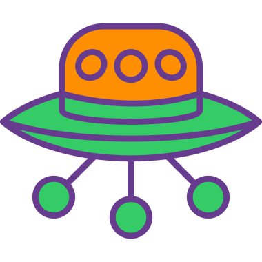 Uzay kaskı. Web simgesi basit illüstrasyon