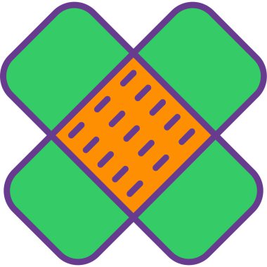 Bir çapraz simgenin vektör illüstrasyonu