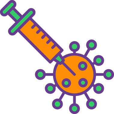 Coronavirus covid 19 aşı vektör çizimi