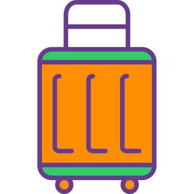 Bagaj. Web simgesi basit illüstrasyon